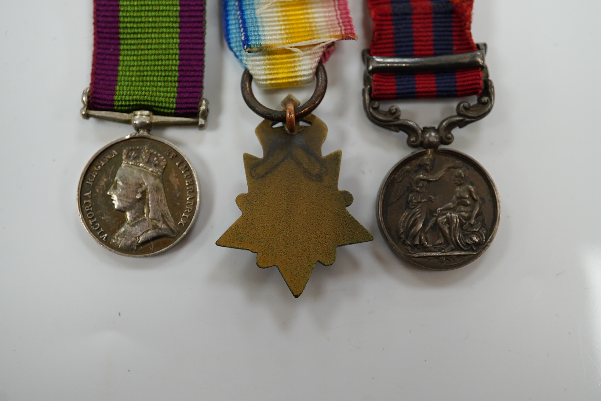 A group of Victorian miniature campaign medals. Condition - fair